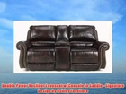 Double Power Recliner Loveseat w/Console in Saddle - Signature Design by Ashley Furniture