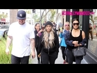 Kim Kardashian, Rob Kardashian & Blac Chyna Have Lunch Together In Beverly Hills 4.26.16