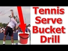 Tennis Toss Lesson - Bucket Toss Drill (Top Speed Tennis)
