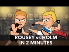 MMA: Ronda Rousey vs Holly Holm in 2 minutes