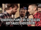 DIARRHEA PLANET VS SO SO GLOS HOT SAUCE CHALLENGE!