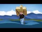 2D Test-Animation - After Effects - Nepalesische Frau überquert Fluss