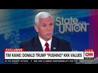 MIKE PENCE FULL INTERVIEW WITH JAKE TAPPER STATE OF THE UNION CNN (8/28/2016)