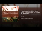 Piano Sonata No. 23 in F Minor, Op. 57 