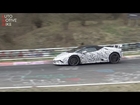 2018 Lamborghini Huracan Performante Spyder spied testing at the Nürburgring