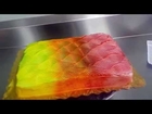 Color changing cake icing technique