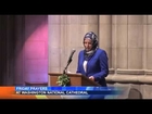 CAIR Board Chair Roula Allouch Speaking Prior to Friday Prayers at Washington National Cathedral
