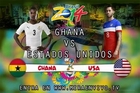 Ver Ghana vs Estados Unidos Mundial Brasil 2014 en vivo 16 de junio