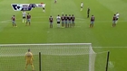 English Soccer streaker shooting a free kick