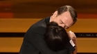 Bryan Cranston Kisses Julia Louis-Dreyfus