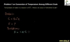 Problem 1 on Conversion of Temperature  Among Different Scale