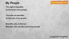 Langston Hughes - My People