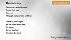 Langston Hughes - Democracy