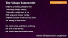 Henry Wadsworth Longfellow - The Village Blacksmith