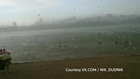 Sudden hail storm scares beach goers
