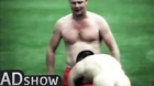 Football player gets naked on the pitch