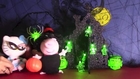 Peppa Pig does Halloween with Hello Kitty, Spiderman and the Skeleton! Peppa pig Toys video