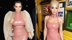 Enemies Kim K & Rita Ora Show Up in Same Latex Dress