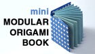 Mini Modular Origami Book Tutorial