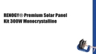 RENOGY® Premium Solar Panel Kit 300W Monocrystalline