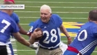 89-year-old WWII vet scores touchdown in Kansas alumni game