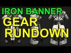 Destiny! Iron Banner Gear Rundown! Light Level 30 Gear!
