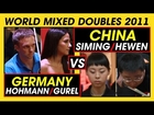 Gurel / Hohmann (GER) - Chen 陈思明 / Li 李赫文 (CHN) ● Day 2 ● World Mixed Doubles 2011